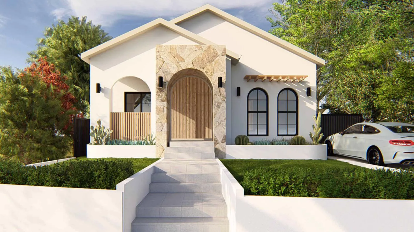 Render of Project Scott, a home renovation in Sydney's Inner West